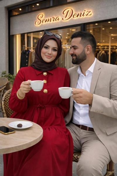 Adriana Elbise Kırmızı