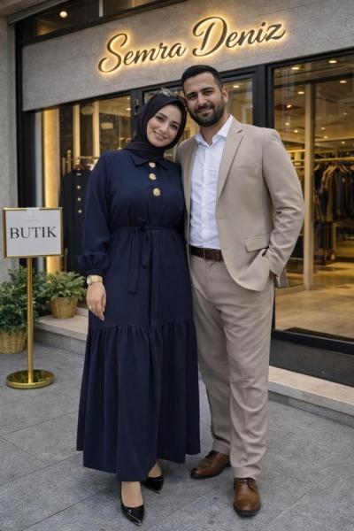 Adriana Elbise Lacivert