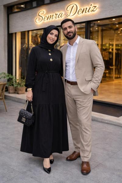 Adriana Elbise Siyah