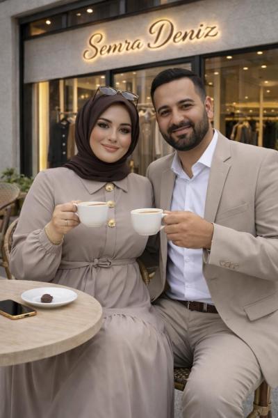 Adriana Elbise Taş Rengi