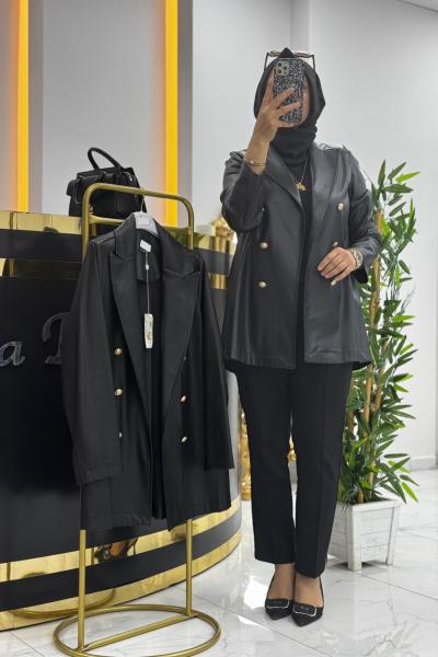 ASİL DERİ CEKET  Siyah