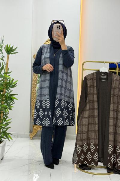 Asya 3’lü Takım Lacivert