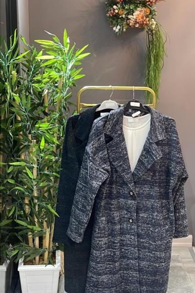 AYLA CEKET  Gri Siyah