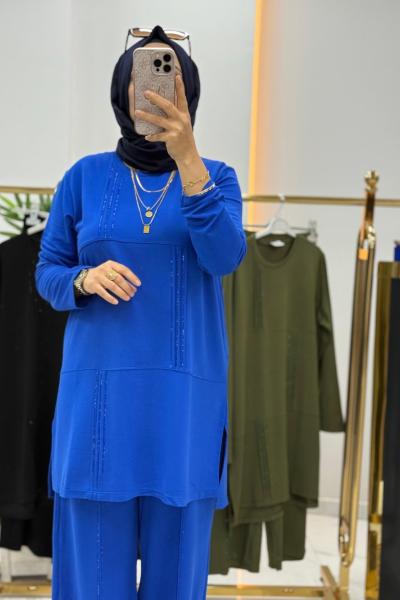 Birce Takım Saks Mavisi