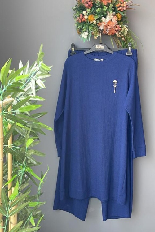 BÜRÜMCÜK PANTOLONLU  indigo