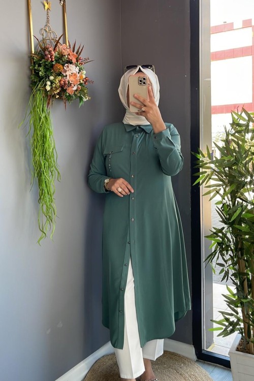 Buse Tunik Mint Yeşili