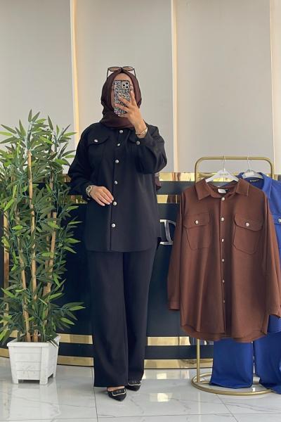 CEPLER DÜĞMELİ  Siyah