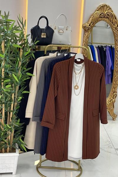 ÇİZGİM CEKET  Kahverengi