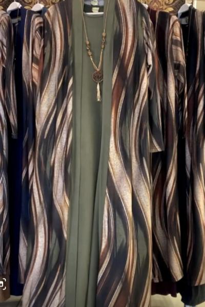 DİLARA İKİLİ ELBİSE Haki