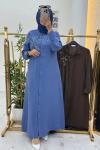 Eftalya Elbise Tunik Mavi