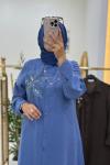 Eftalya Elbise Tunik Mavi
