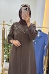 Eftalya Elbise Tunik  Kahverengi