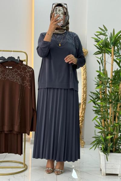 ELA ETEKLİ TAKIM Antrasit