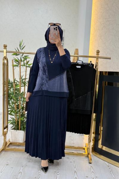 Esra Etekli Takım Lacivert