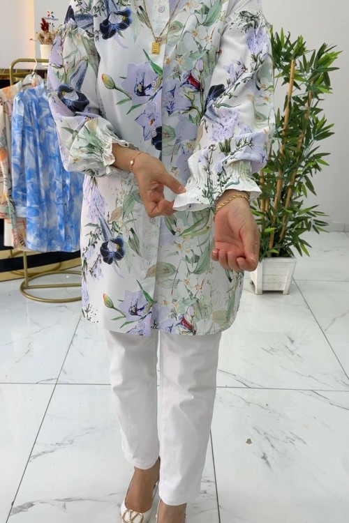 Feride Tunik Gömlek Lila