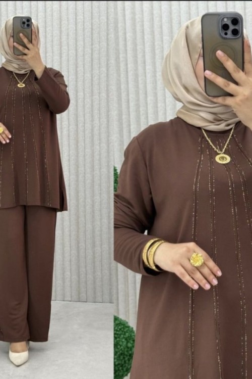 Feriha Takım Kahverengi