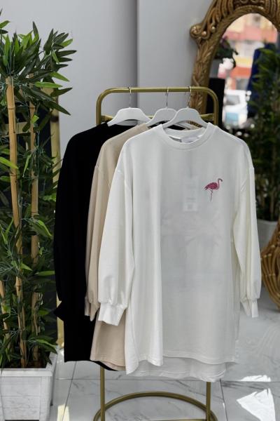 Flamingo Tunik  Beyaz