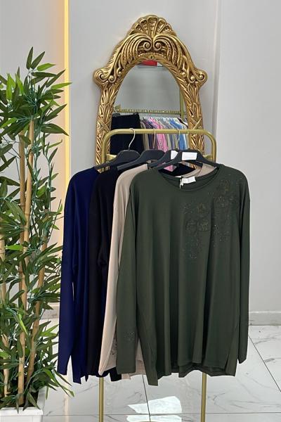 Fleur ANNE Bluzu Haki