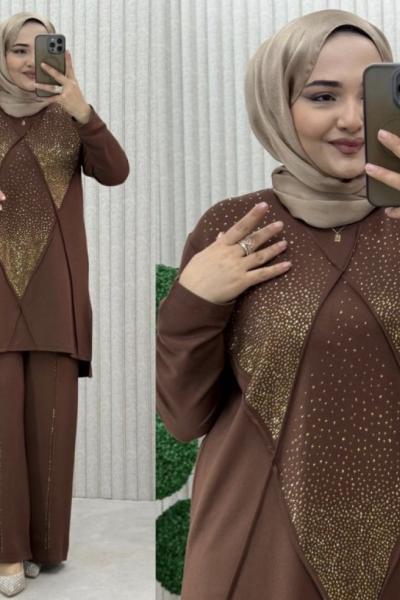 Gökçe Takım Kahverengi