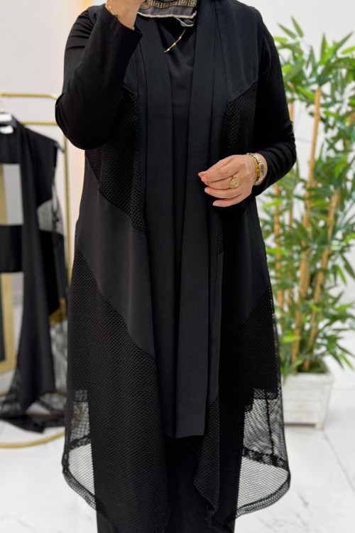 Handan Yelek Siyah