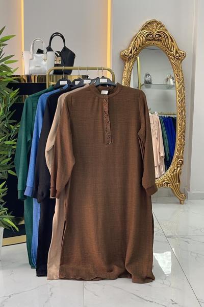 HANİFE KETEN TKM. Kahverengi