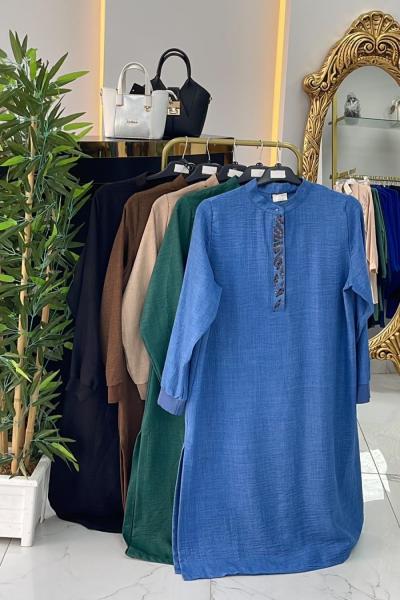 HANİFE KETEN TKM. Mavi