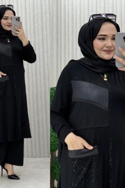 Ilgın Tunik Siyah Deri