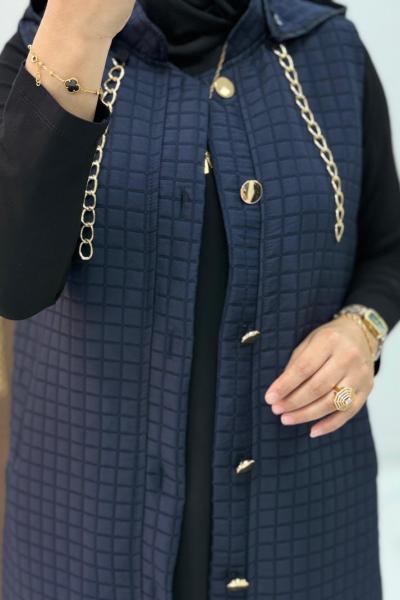 İnci Yelek Lacivert