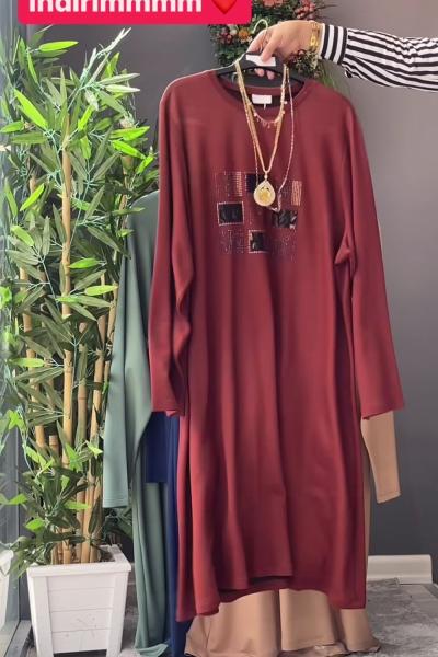 İndirimli tunik  Vizon