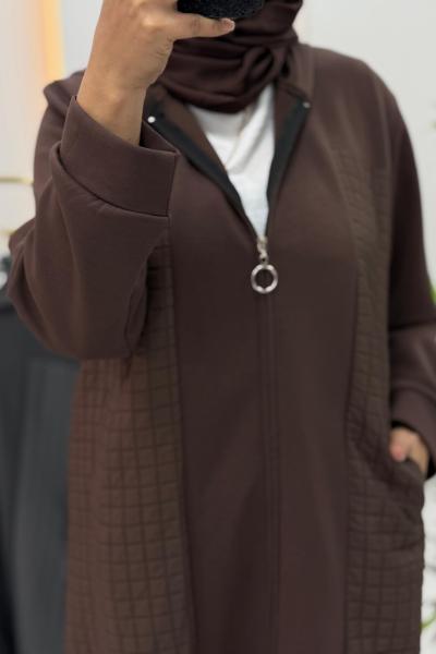 IRMAK PANTOLONLU TAKIM Kahverengi