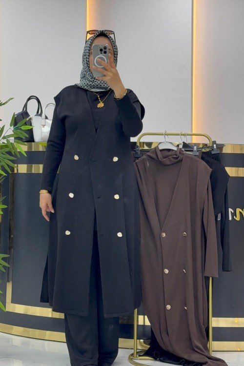 İTALYAN 3 lü TKM Siyah