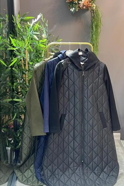 KAPİTONE MONT  Siyah