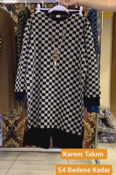 Karem triko takım  Siyah