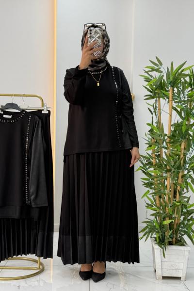 Kristal Kumaş  Siyah