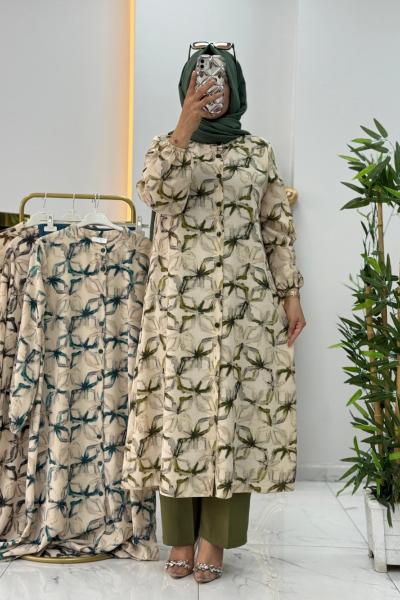 LENA Pantolonlu Takım Haki