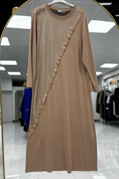 LİNDA ELBİSE  Vizon