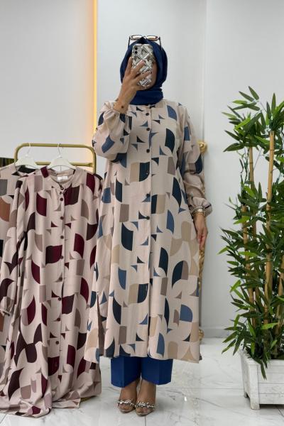 Loya Pantolonlu Takım  Petrol Mavisi