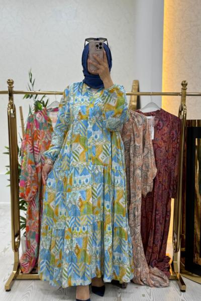 Mahinur Elbise Mavi