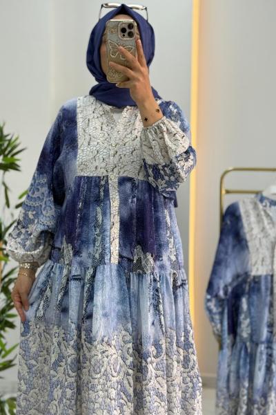 Mandolin Elbise  Ekru Lacivert