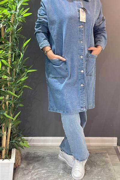 MAVİŞ KOT  Açık Mavi