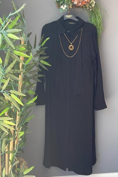 Menekşe Tunik Siyah