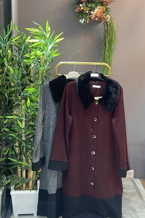 MÜGE CEKET  Bordo