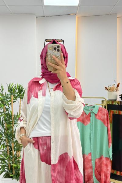 Müjgan Takım  Koyu Pembe