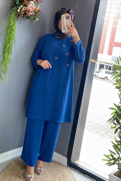 Müyesser İkili Takım Petrol Mavisi