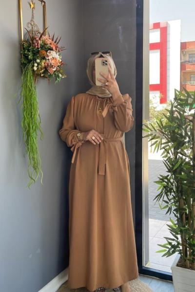 Naciye Elbise  Camel
