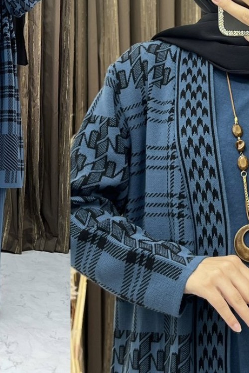 NADİDE ÜÇLÜ TAKIM indigo