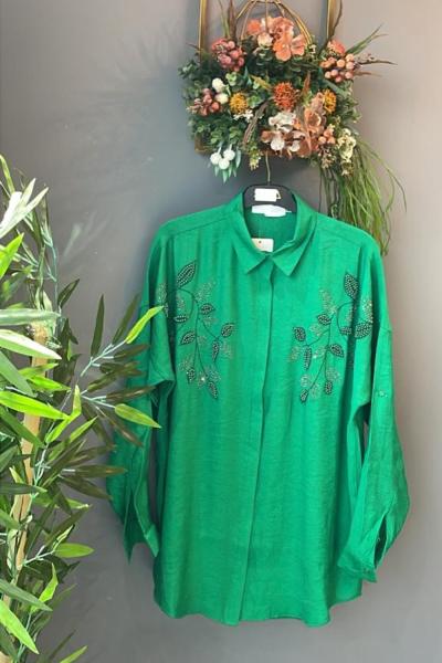 NARİN GÖMLEK  Yeşil