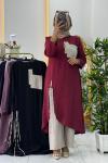 Nazar Pantolon Takım  Bordo