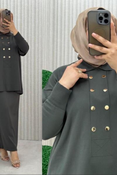 NÜYANS ETEKLİ TAKIM Haki