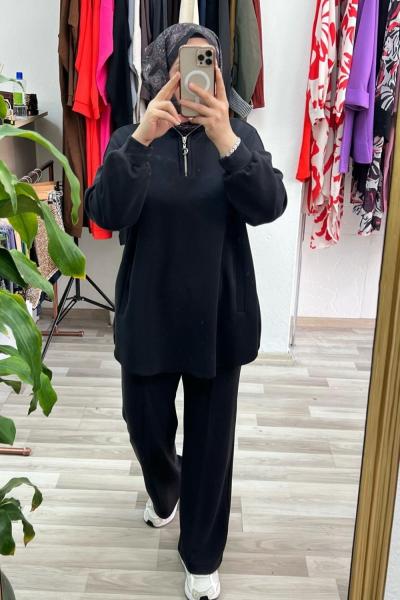 OYSHO EŞOFTMAN TAKIM Siyah